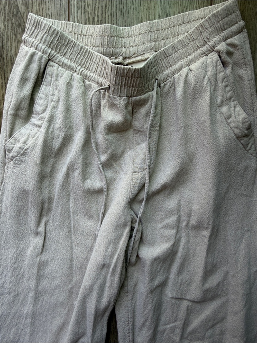 Beige Wide-Leg - Picture 3 of 4